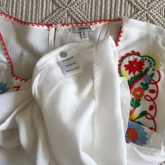 Jodifl embroidered boho hippie top. Small - Picture 5 of 8